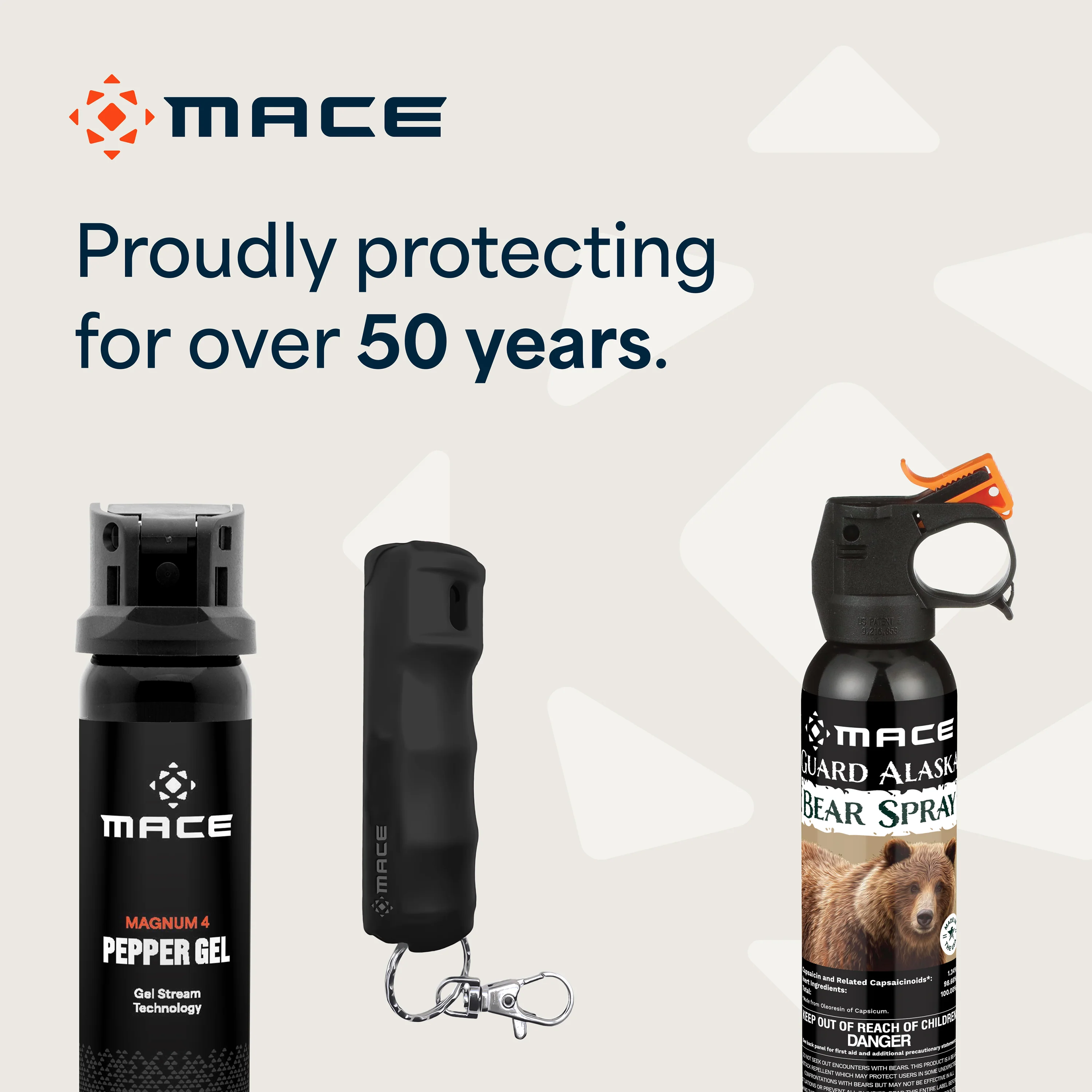 Mace Flip Top Compact Hard Case Pepper Spray - Black - Image 8