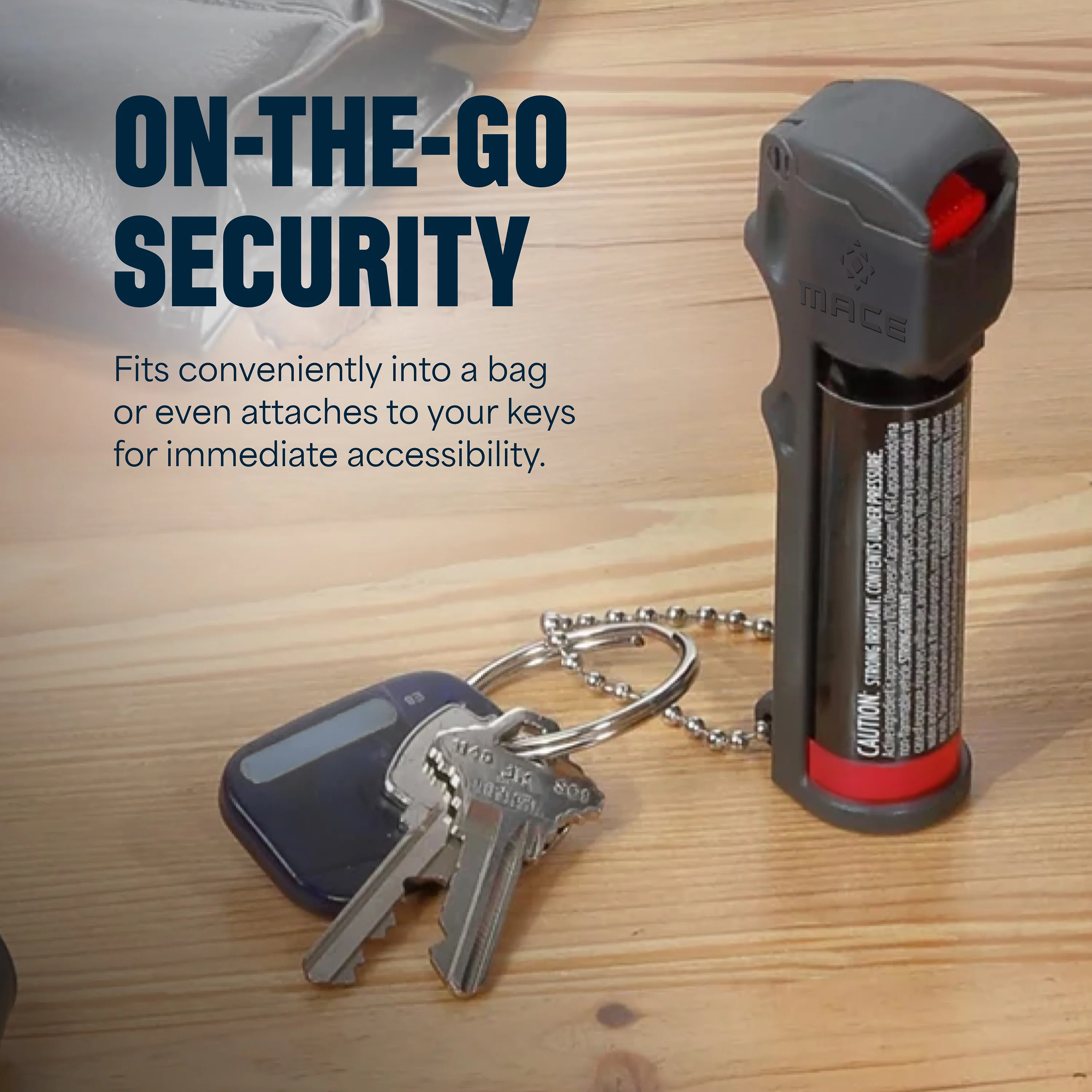 Mace Ergo Stun Gun with LED & Personal Model Pepper Spray - Black - Image 3
