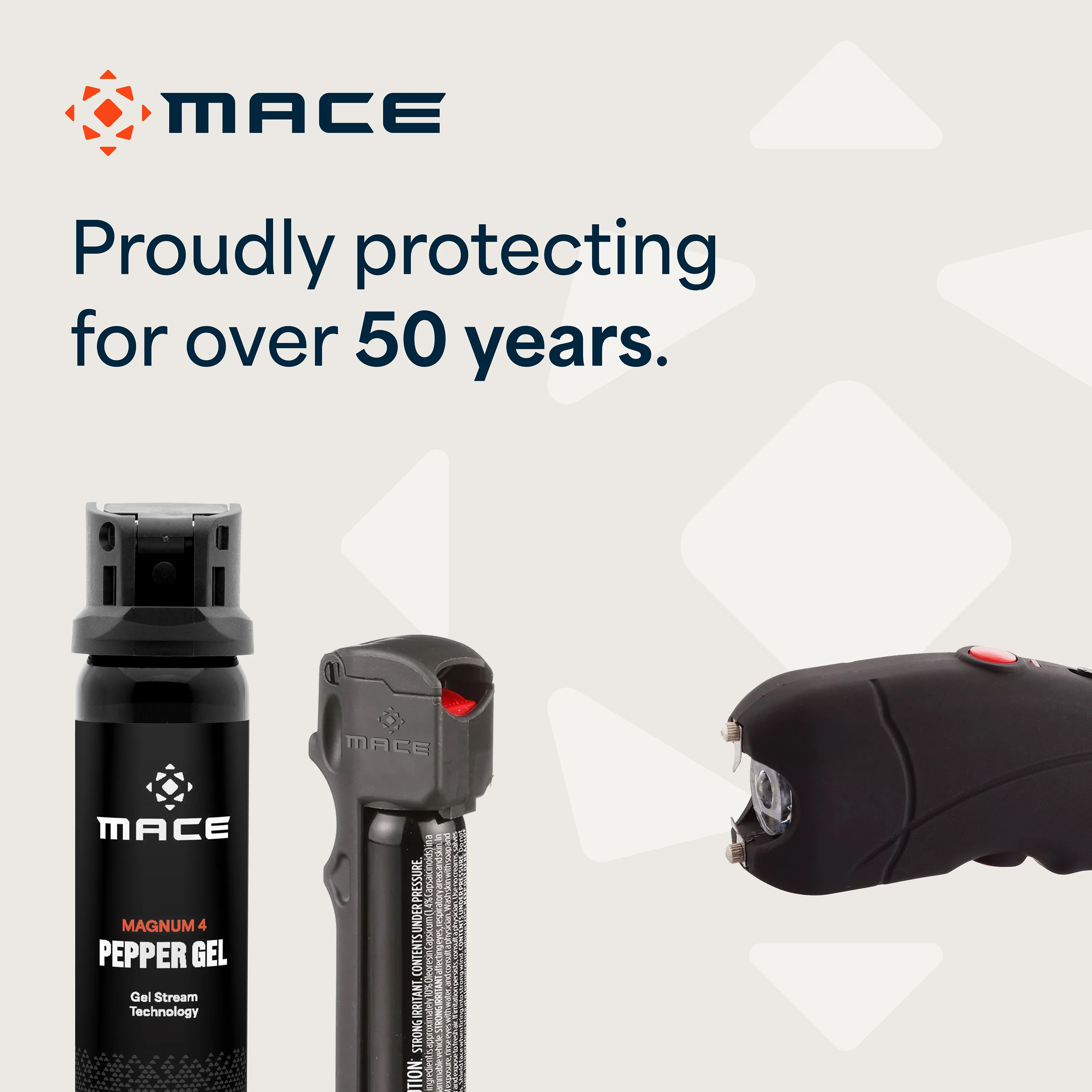 Mace Ergo Stun Gun with LED & Personal Model Pepper Spray - Black - Image 9
