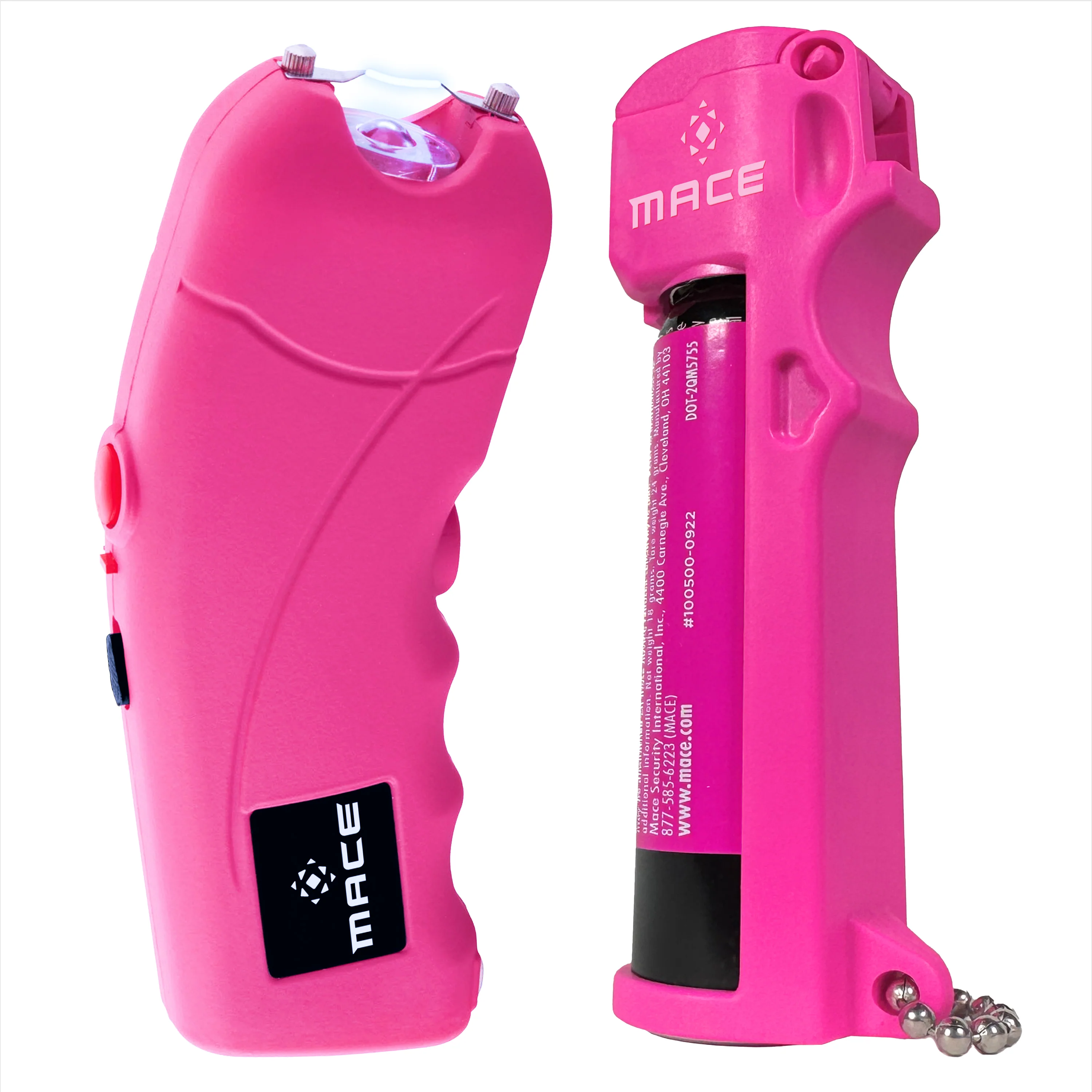 Mace Ergo Stun Gun with LED & Personal Model Pepper Spray - Pink