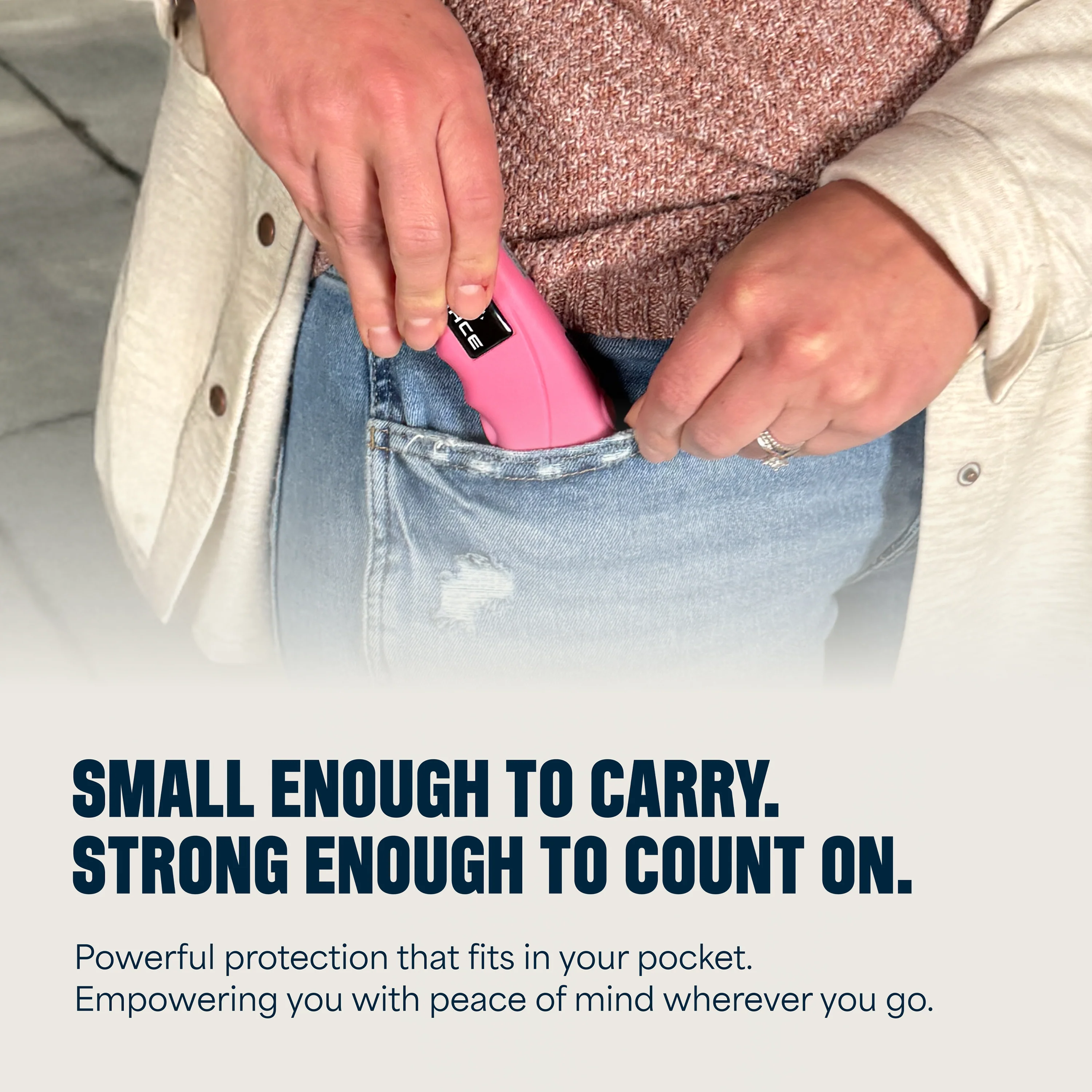 Mace Ergo Stun Gun with LED - Pink - Image 4