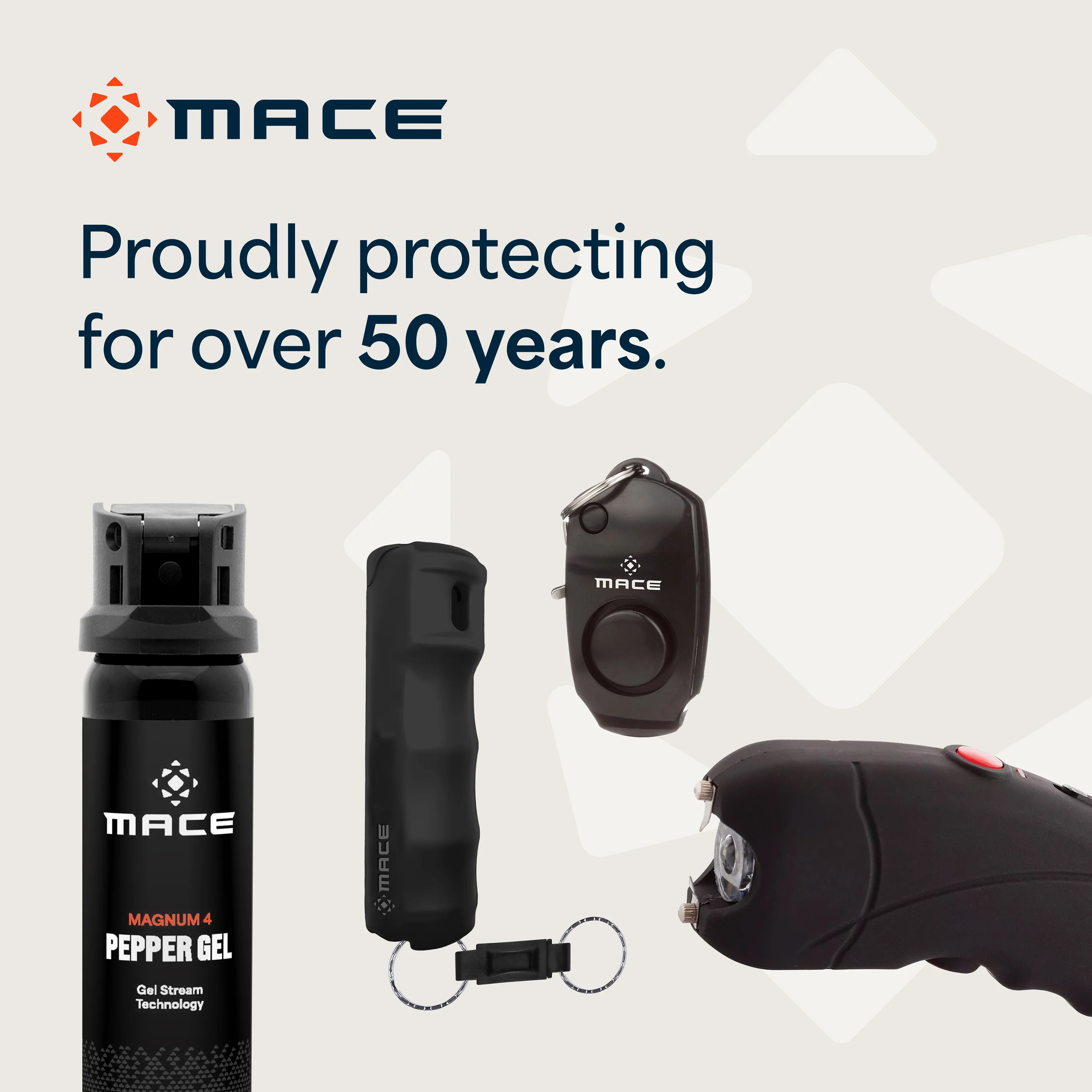 Mace Ergo Stun Gun, Alarm, & Compact Hard Case Pepper Spray - Black - Image 14