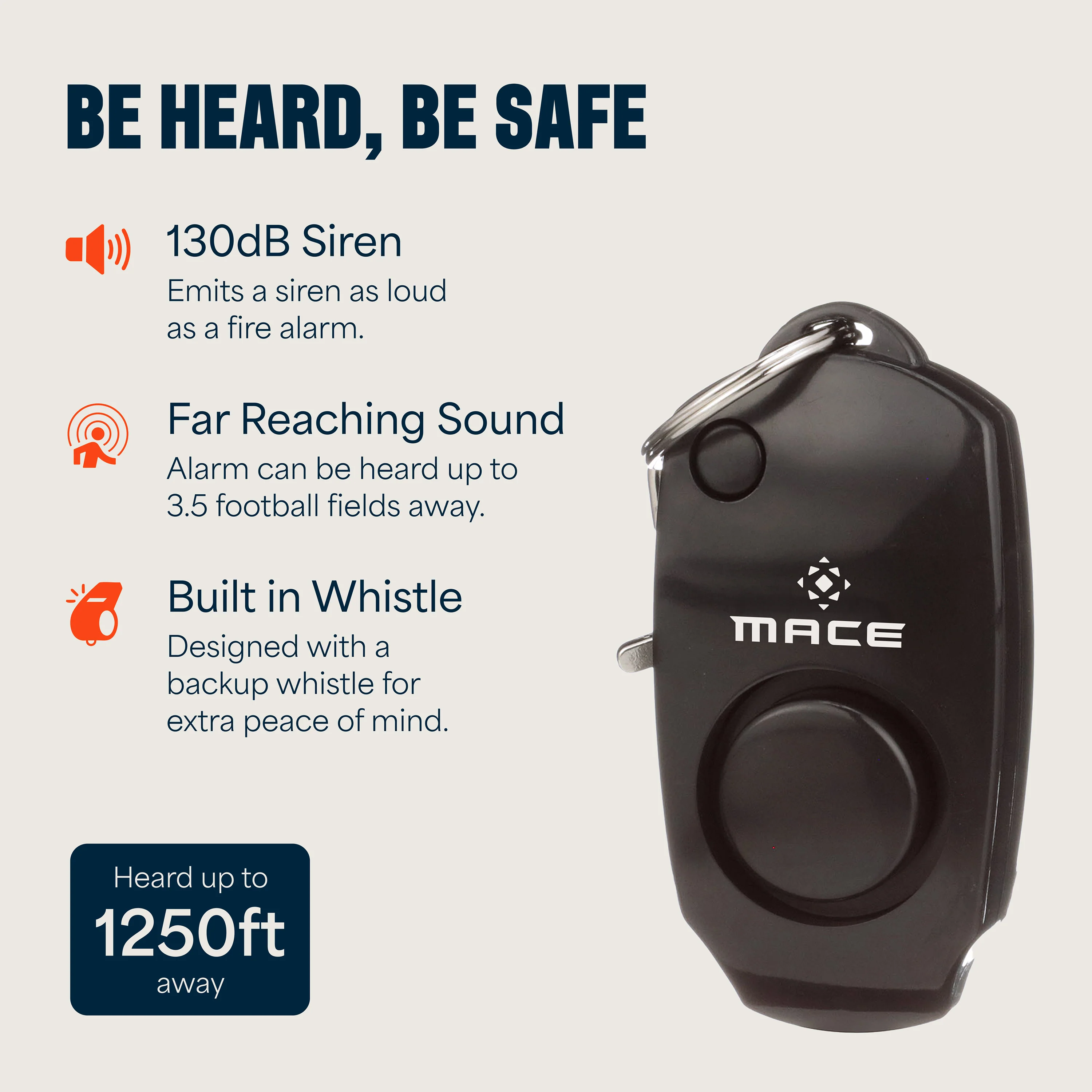 Mace Ergo Stun Gun, Alarm, & Compact Hard Case Pepper Spray - Black - Image 9