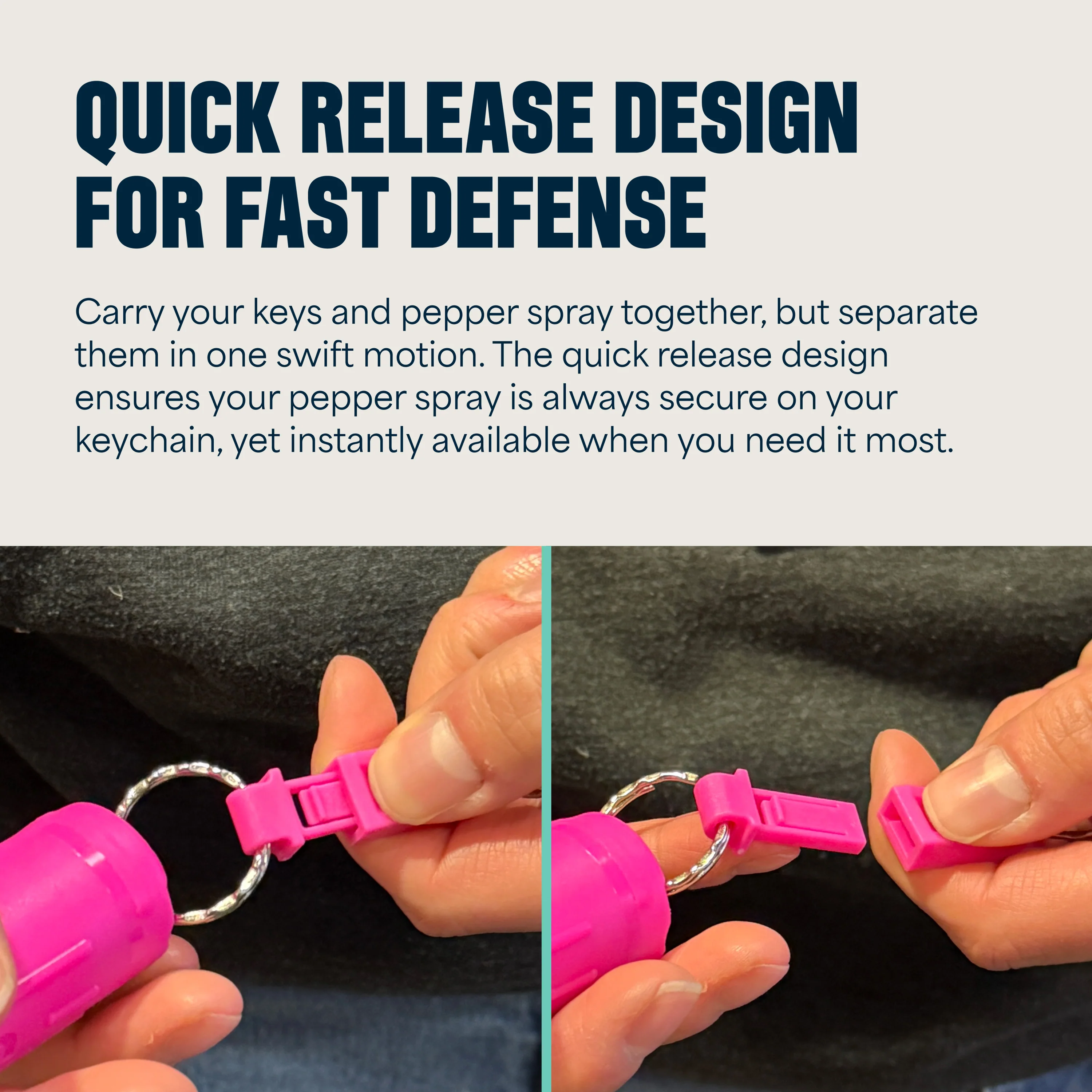 Mace Ergo Stun Gun, Alarm, & Compact Hard Case Pepper Spray - Pink - Image 5