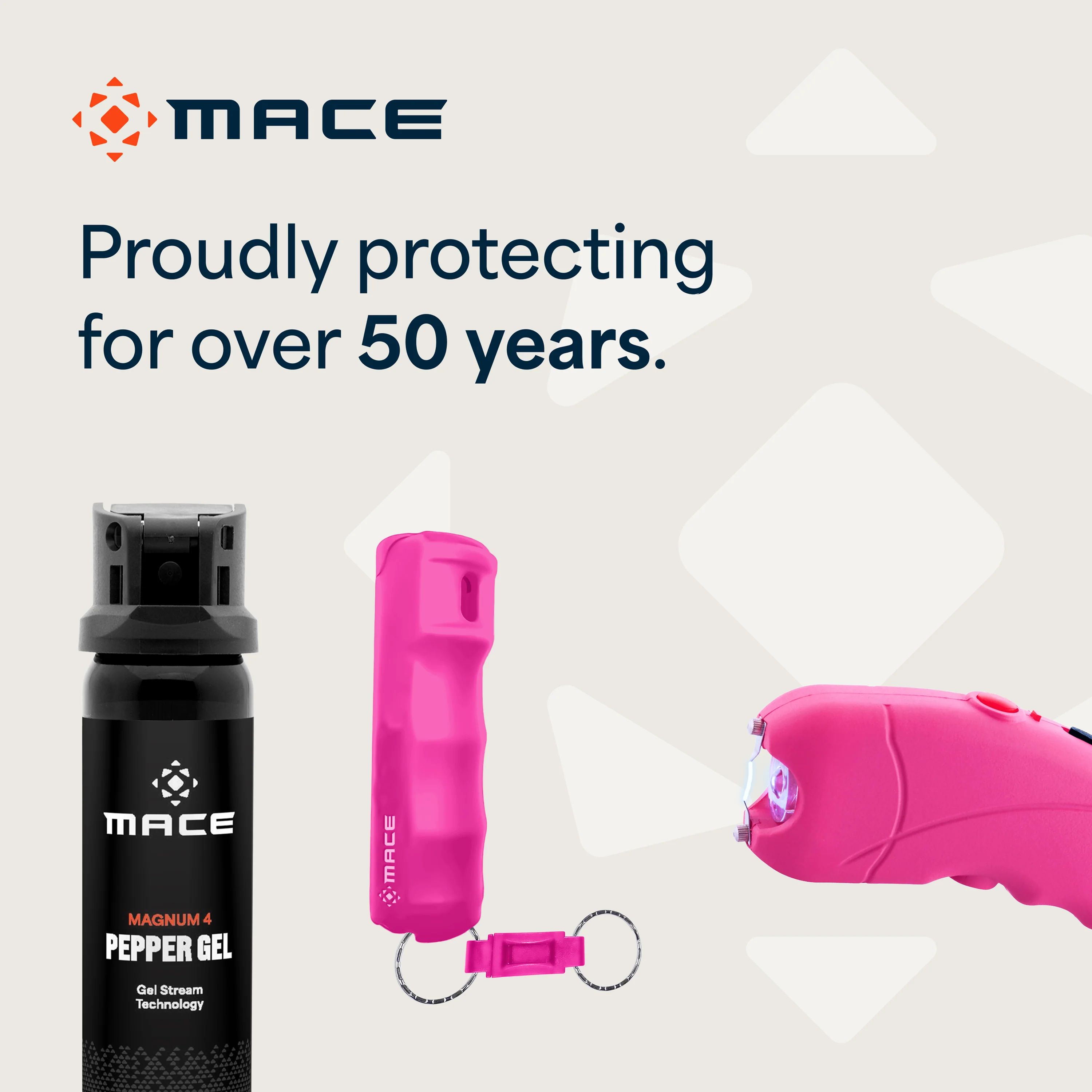 Mace Ergo Stun Gun & Compact Hard Case Pepper Spray - Pink - Image 11