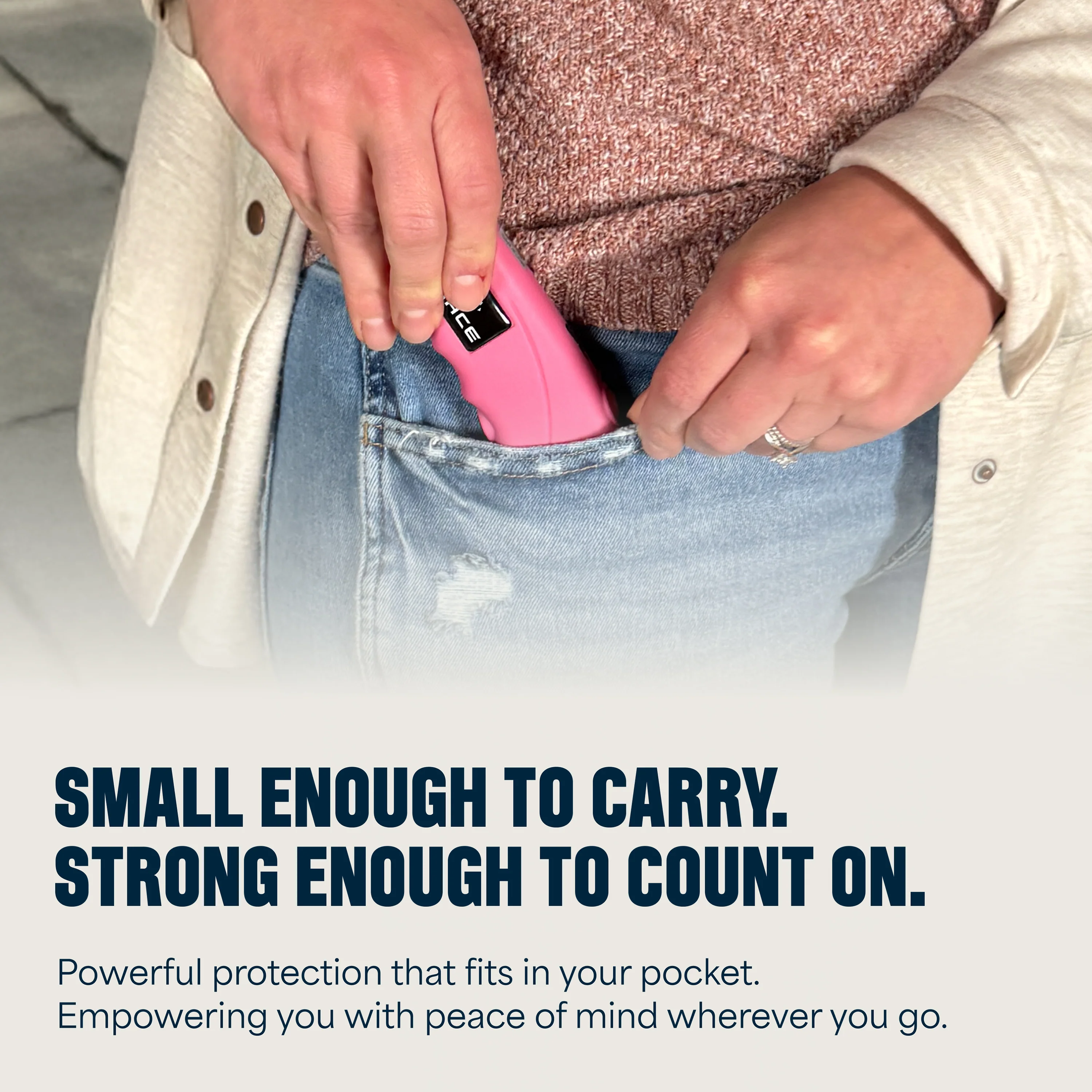 Mace Ergo Stun Gun & Compact Hard Case Pepper Spray - Pink - Image 8