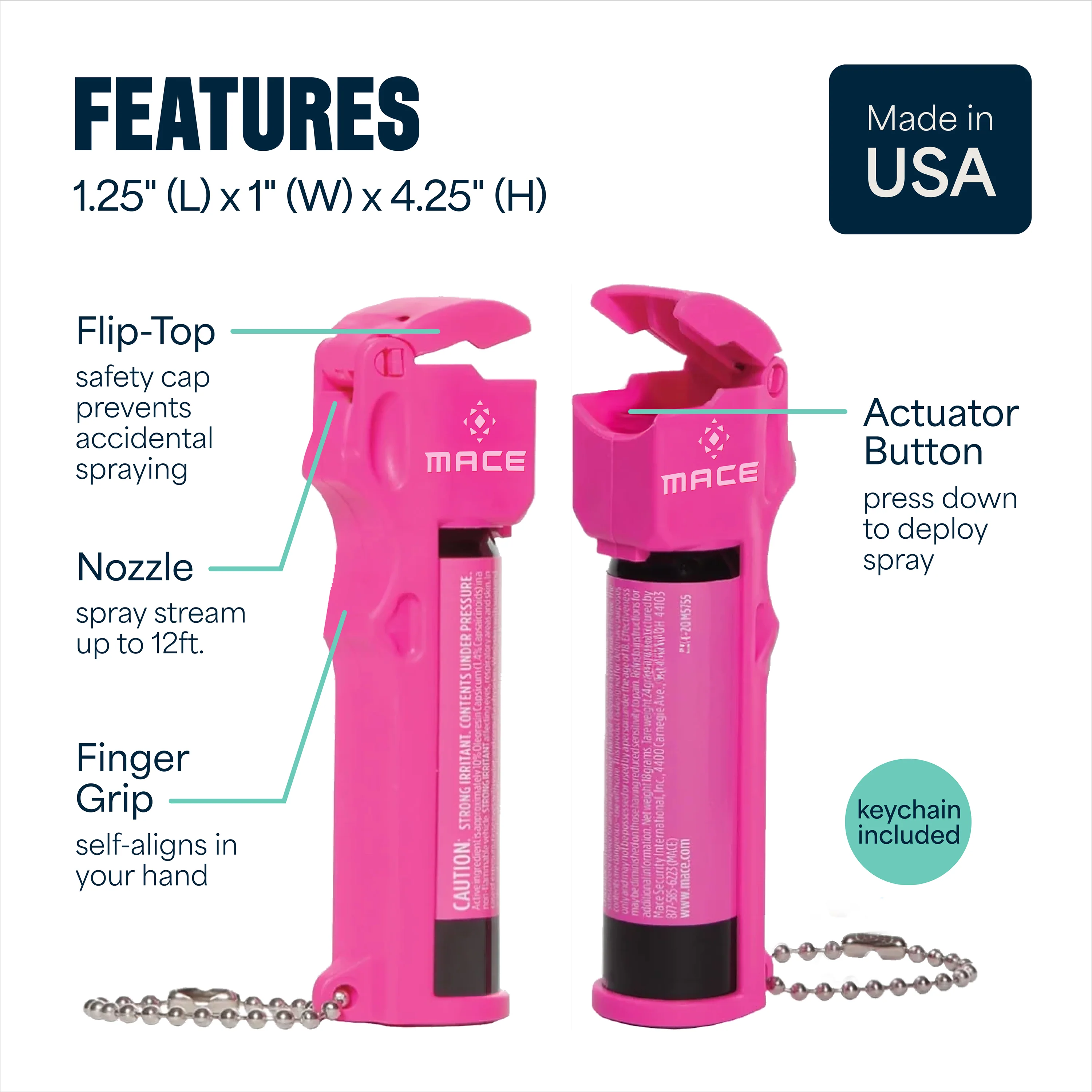 Mace Personal Model Pepper Spray - Pink - Image 6