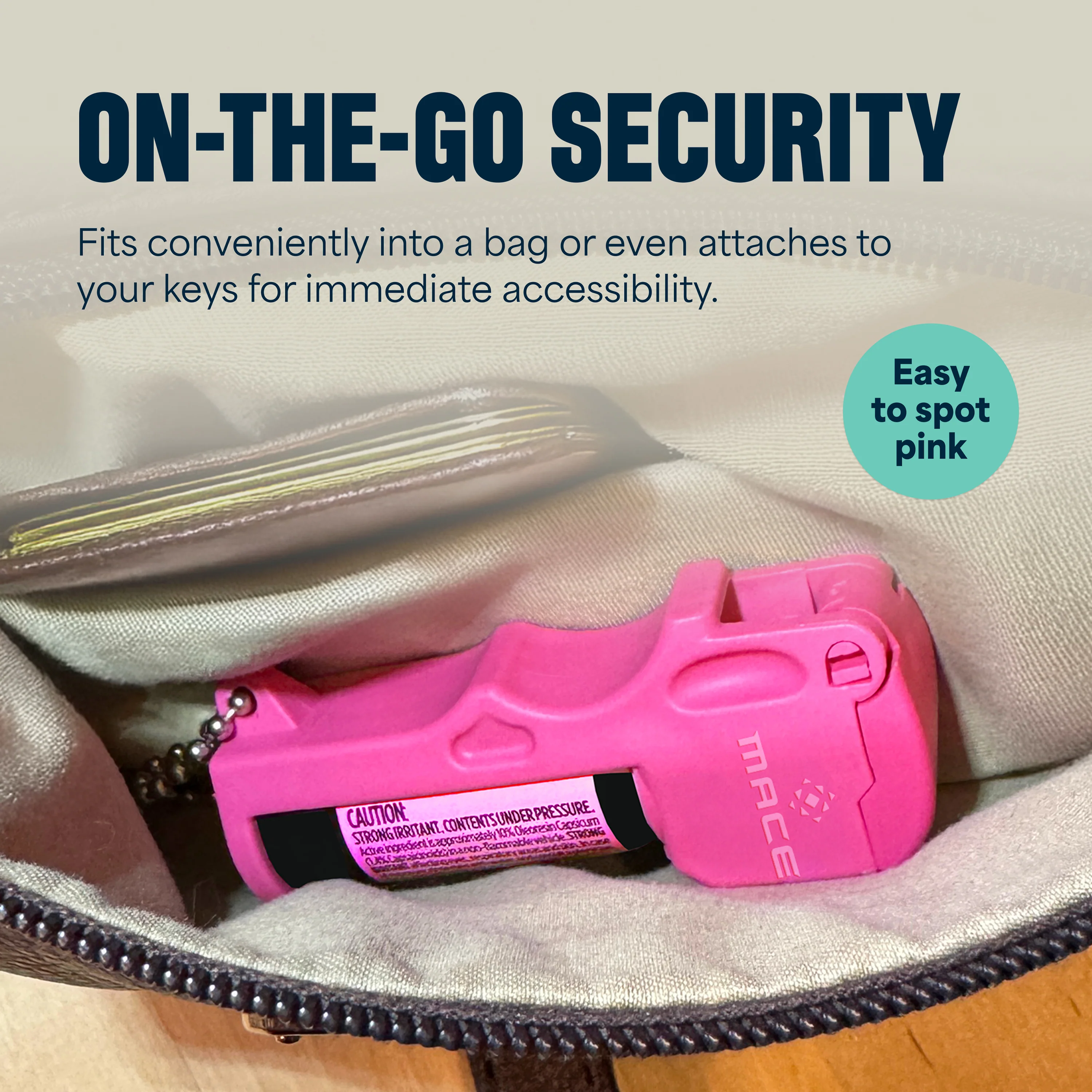 Mace Flip Top Pocket Pepper Spray - Pink - Image 4