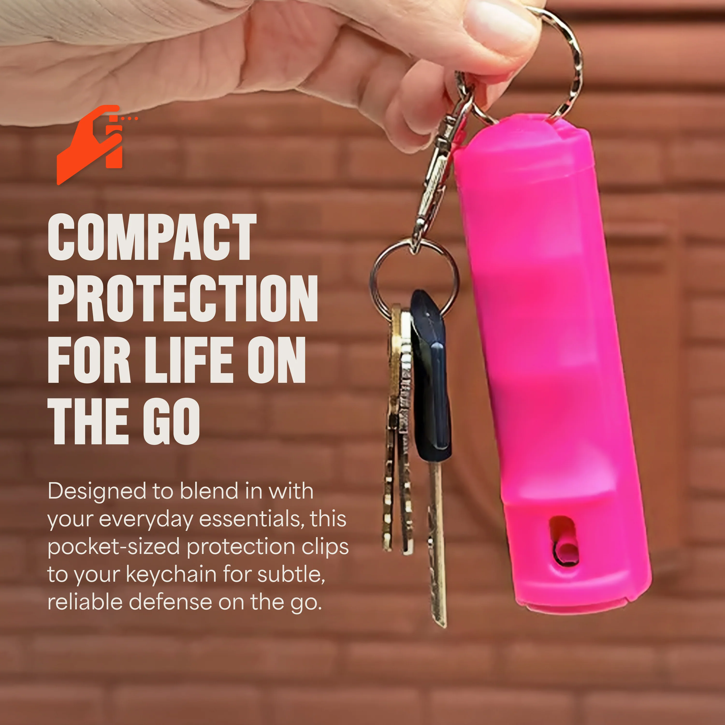 Mace Flip Top Compact Hard Case Pepper Spray - Pink - Image 5