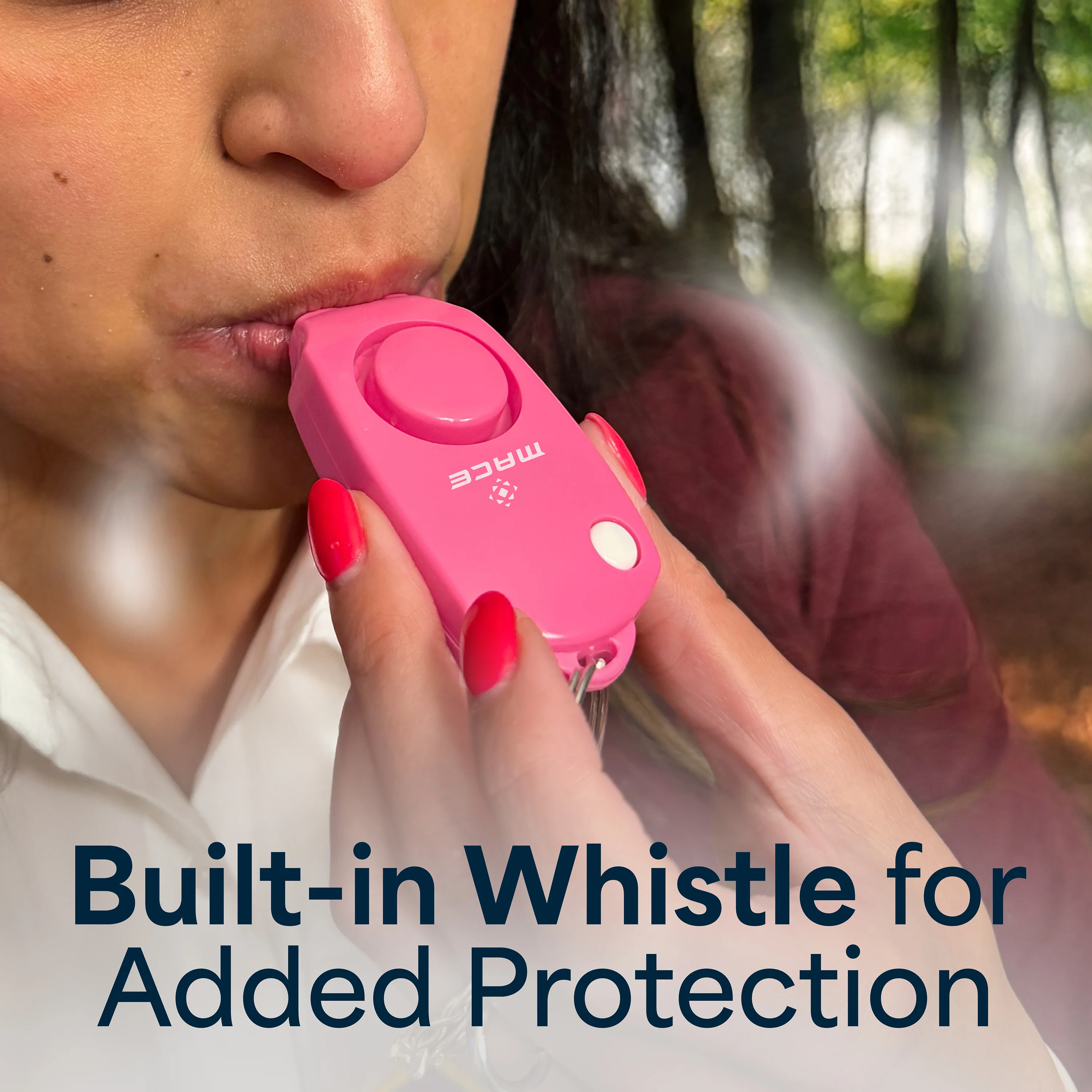 Mace Personal Safety Alarm with Keychain - Pink - Image 6