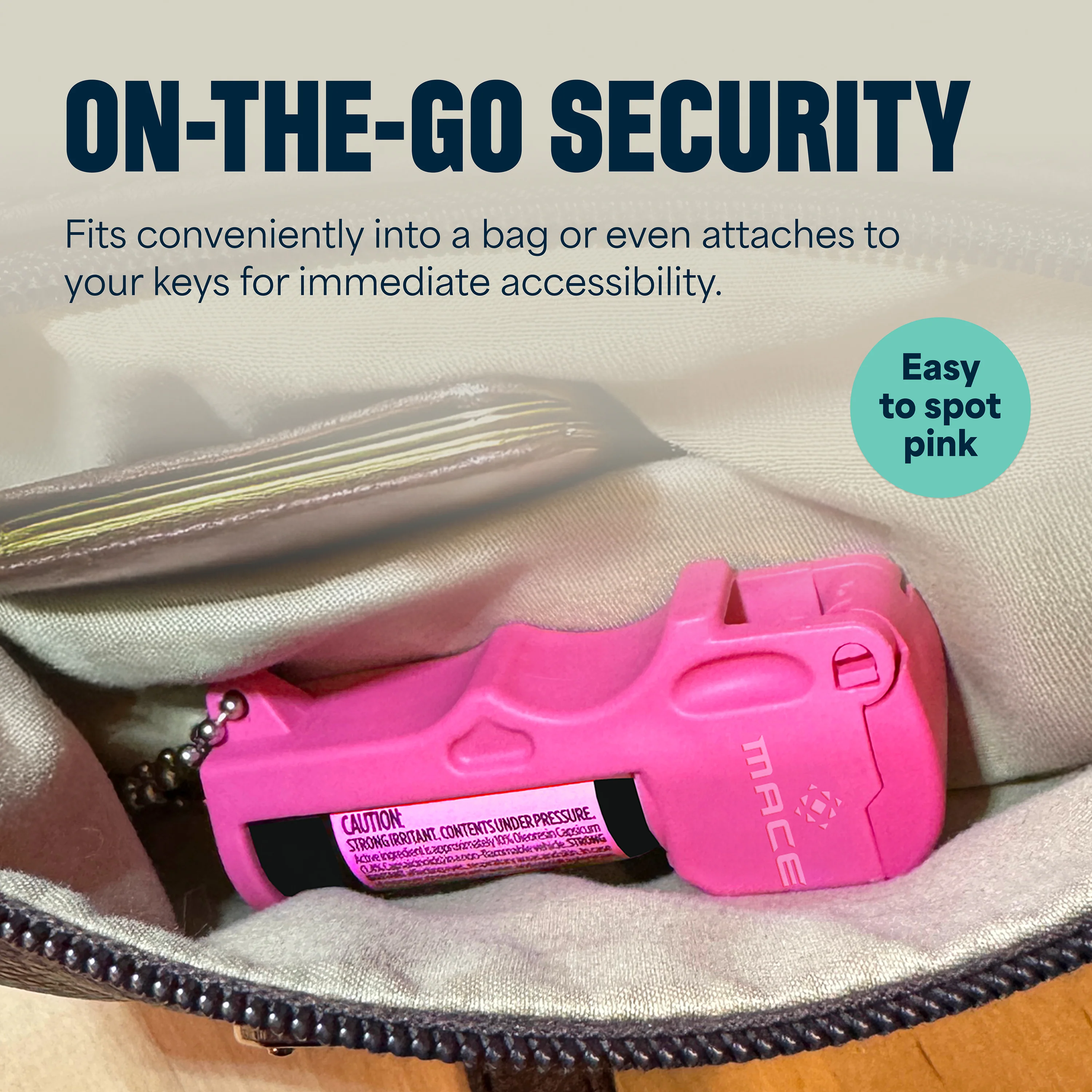Mace Pepper Spray and Personal Alarm Combo Kit - Pink - Image 3
